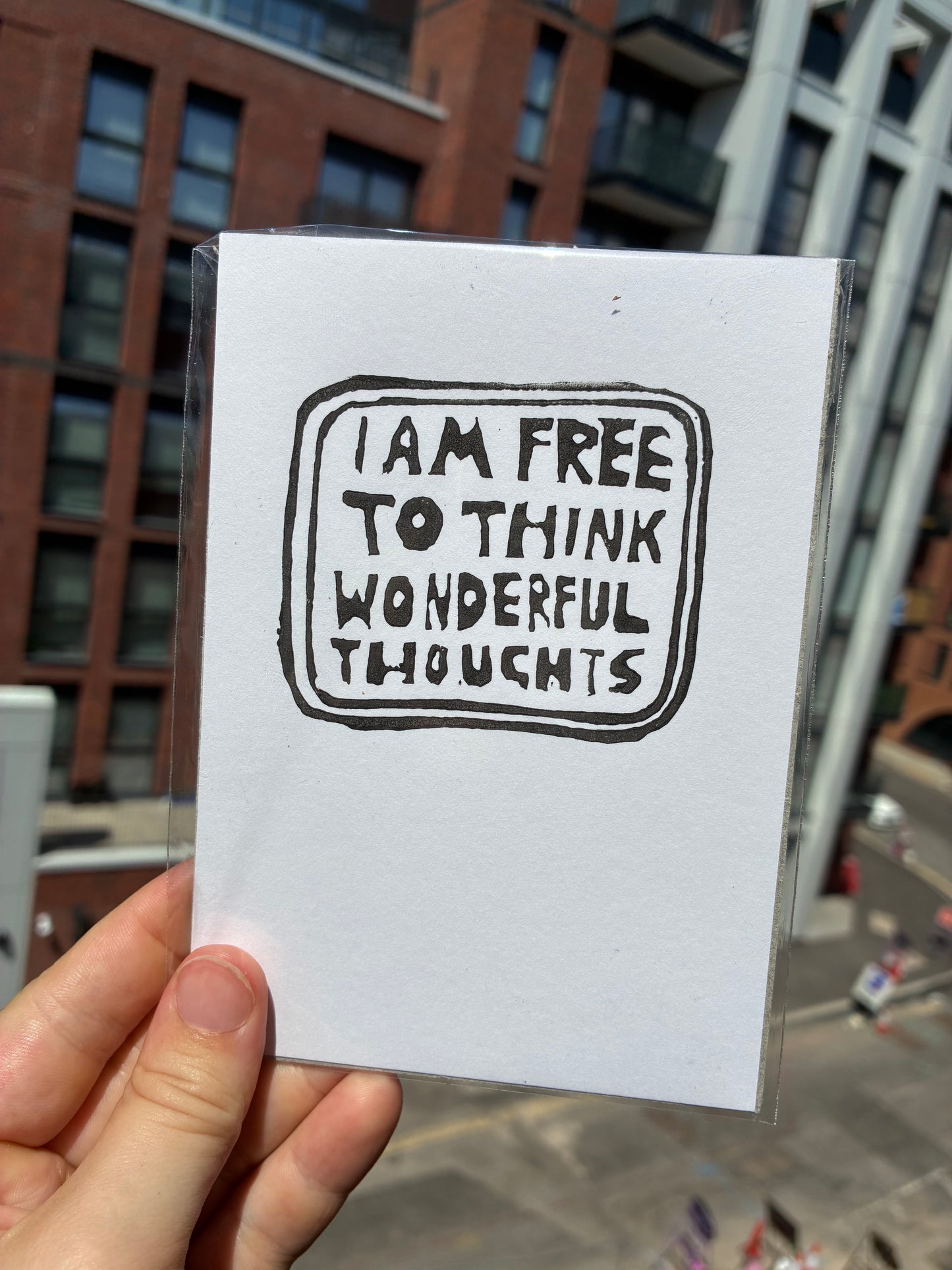 I am free to think wonderful thoughts VII