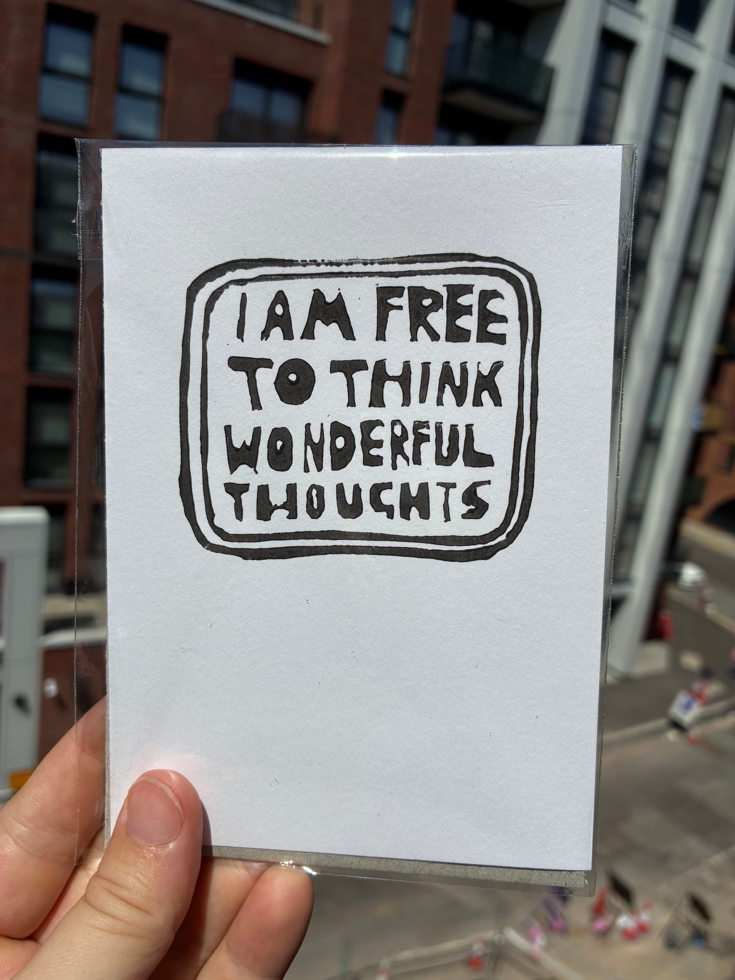 I am free to think wonderful thoughts VIII