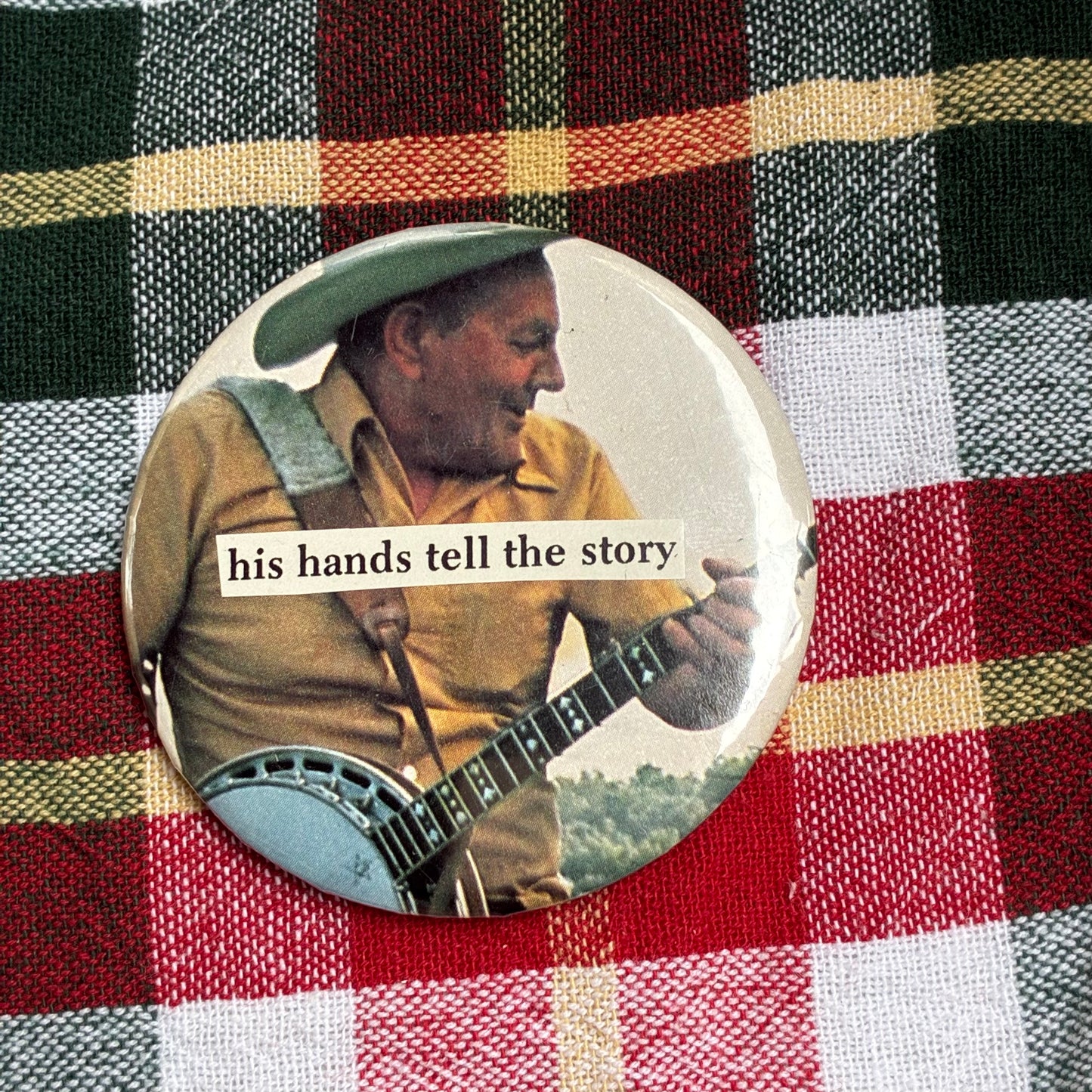 His hands tell the story